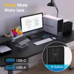 2000VA/1600W Lithium UPS Battery Backup and Surge Protector, Backup Battery Power Supply with LiFePO4 Batteries(460Wh) - Image 6