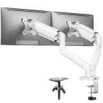 Dual Monitor Mount for 13″–32″ Screens, Adjustable Dual Monitor Stand, With 180° Swivel, Tilt, 360° Rotation for Home Office - Image 8