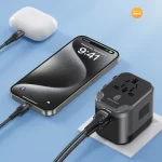 Universal Travel Adapter with 2 USB 2 Type-C Portable International Power Adapter All-in-One Travel Charger for EU UK USA  AUS - Image 5