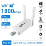 WiFi 6 AX1800 USB3.0 Adapter Bluetooth 5.3 Dual Band 2.4G 5G Antennas WiFi6 USB Network Receiver Dongle Driver Free Win 10/11 - Image 7