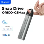 ORICO 1TB External SSD Ultra-Fast 460MB/s Speed, Hanging Hook Design, Plug & Play, USB-C & A 2-in-1 Cable, Durable & Portable