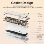 AULA F108pro Wireless Bluetooth Keyboard Macro Gaming keyboard Gasket Hot-swap Full Size Keyboard with TFT Smart Display - Image 4