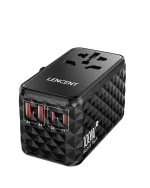 LENCENT 100W GaN Universal Travel Adapter with 2 USB-A+2 Type C Support PD3.0, QC4 Fast Charging EU/UK/USA/AUS Plug for Travel - Image 8