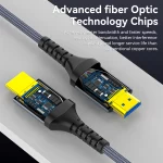 8K HDMI 2.1 Fiber Optic Cable 8K60Hz 4K120Hz HDMI Cable Dynamic HDR/eARC/HDCP 2.3 Compatible with LG Samsung Sony TV/PS5/Blu-ray - Image 2
