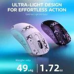 ATTACK SHARK X3 Lightweight Wireless Gaming Mouse, 49g Tri-Mode,PAW3395 26K DPI Sensor, 200h Battery Life,5 Programmable Buttons - Image 2