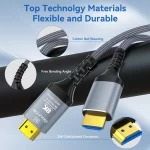 8K HDMI 2.1 Fiber Optic Cable 8K60Hz 4K120Hz HDMI Cable Dynamic HDR/eARC/HDCP 2.3 Compatible with LG Samsung Sony TV/PS5/Blu-ray - Image 3