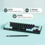 Redragon K631 PRO SE 65% 3-Mode Wireless RGB Gaming 68 Keys Hot-Swappable Compact Mechanical Keyboard Custom Quiet Linear Switch - Image 3