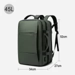 BANGE Expandable Men's Backpack Waterproof 17.3 in Laptop Backpack Man Large Capacity Hiking Travel Bag Male Backpacks for Men - Image 11