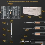 180 in 1 Precision Multifunctional Screwdriver Set,Magnetic Phillips Bits,Mobile iPhone & PC & Glasses Manual Repair Tool,Gift. - Image 4