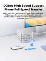 ORICO StudioLink USB C HUB USB3.2 10GB SD/TF3.0 8-in-1 Docking Station for Mac mini Chassis with M.2 NVME Solid State Drive - Image 5