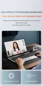 14.1"Ultra Slim Laptop 16GB RAM 2TB SSD Intel N3700 Notebook Gamer 1920*1080 Display Office Study Computer PC Windows 11 Pro - Image 17