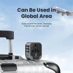 Universal Travel Adapter with 2 USB 2 Type-C Portable International Power Adapter All-in-One Travel Charger for EU UK USA  AUS - Image 6