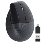 SEENDA Vertical Wireless Mouse Type C Rechargeable Ergonomic USB & Type C Mice for Laptop Laptop PC MacBook Windows Android - Image 9