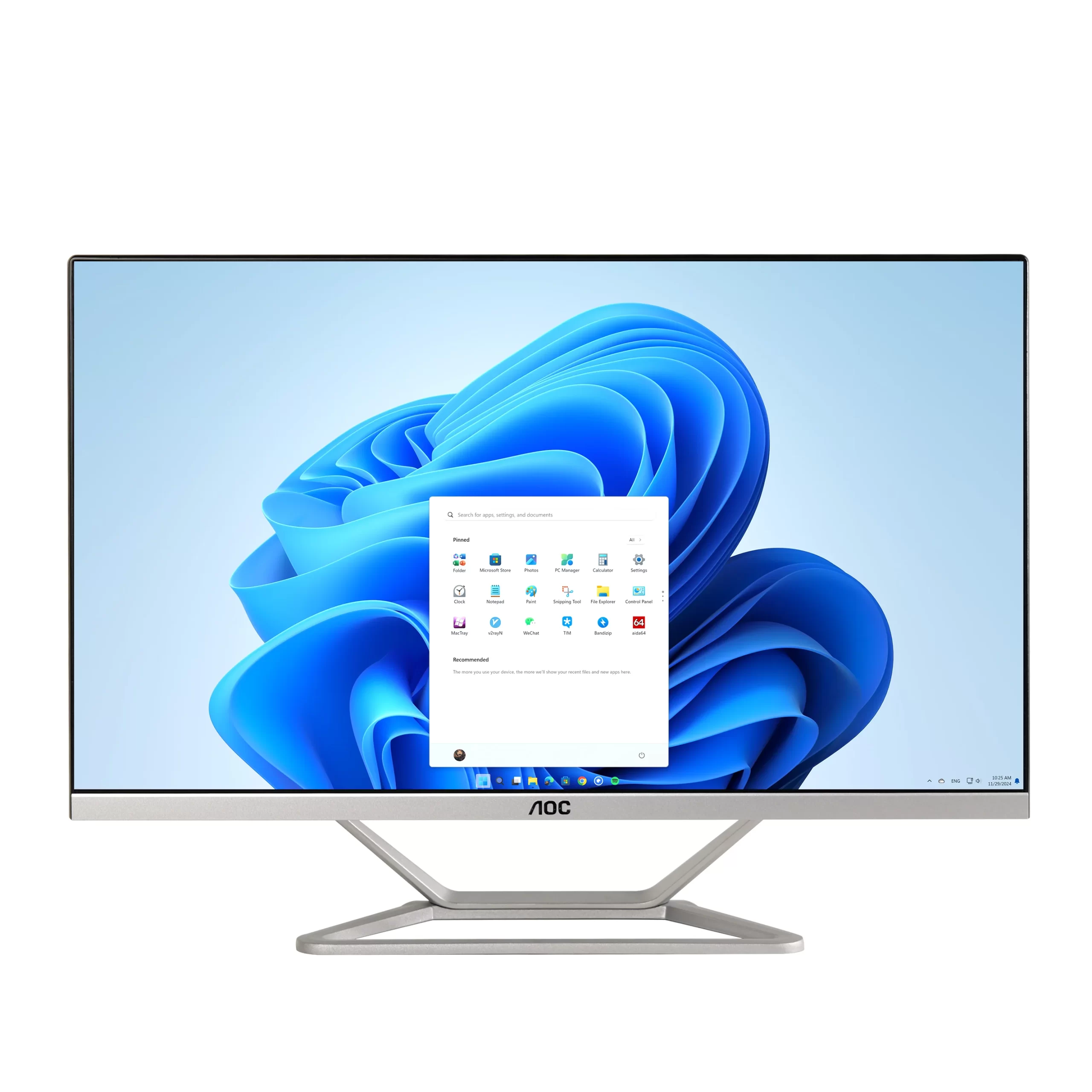 S869154cb7fb54106bfd224359b0ddbe1I.webp AOC All-in-One PC AMD R3 3250U Business Desktop 23.8" 512 GB SSD 16GB RAM Windows 11 Home Office Work Wireless Keyboard&Mouse - Image 1