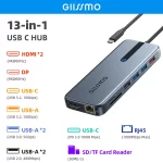 Giissmo USB C Hub 10Gbps USB 3.0 Docking Station Ethernet Multi-Port Adapter 4K 60Hz HDMI-compatible for MacBook Dell HP Laptop - Image 7