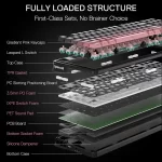 Redragon K728 PRO 80% Wireless Gasket Gaming Keyboard, 3-Mode 87 Keys TKL Mechanical Keyboard w/South-Facing LED & Hot-Swap Sock - Image 2