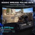 ATTACK SHARK R5 Ultra 8K Carbon Fiber Wireless Gaming Mouse with 42000 DPI-PAW3950 MAX Sensor -39g Ultra-Lightweight for Win/Mac - Image 2