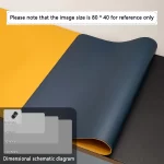 Mouse Pad Large Size Office Desk Protector Mat PU Leather Waterproof Desktop Keyboard Desk Pad Gaming Mousepad PC Accessories - Image 14