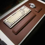 Desk Pad Waterproof PU Mouse Pad Large Mousepad Laptop Non-slip Desk Mat Keyboard Mats Mouse mat, mouse wrist guard three pieces - Image 4