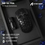 ATTACK SHARK R5 Ultra 8K Carbon Fiber Wireless Gaming Mouse with 42000 DPI-PAW3950 MAX Sensor -39g Ultra-Lightweight for Win/Mac