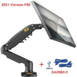 NORTH BAYOU F80 Gas Spring 17-30 inch Desktop LED LCD Monitor Mount Holder Arm Ergonomic Gas Strut Flexi Mount Load 2~9kgs - Image 10
