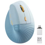 SEENDA Vertical Wireless Mouse Type C Rechargeable Ergonomic USB & Type C Mice for Laptop Laptop PC MacBook Windows Android - Image 10