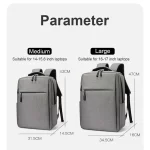 Laptop Backpack 17.3 inch Large Capacity Travelling Backpacks Waterproof Laptop Bag 15.6 17.3 Multi-pockets Men's Backpack - Image 4