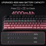 Redragon K728 PRO 80% Wireless Gasket Gaming Keyboard, 3-Mode 87 Keys TKL Mechanical Keyboard w/South-Facing LED & Hot-Swap Sock - Image 4