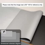 Mouse Pad Large Size Office Desk Protector Mat PU Leather Waterproof Desktop Keyboard Desk Pad Gaming Mousepad PC Accessories - Image 13