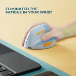 SEENDA Vertical Wireless Mouse Type C Rechargeable Ergonomic USB & Type C Mice for Laptop Laptop PC MacBook Windows Android - Image 3