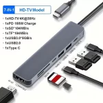 Type C HUB 4K 30Hz USB C To HDTV-compatible PD 100W Adapter For Macbook Air Pro Samsung USB 3.0 HUB Multi Splitter Converter - Image 7