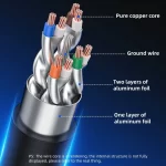 Ethernet Cable LAN Network Cable Supports Cat6 high-speed Cable For Router Modem - Image 4