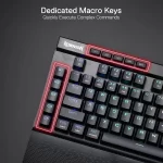 Redragon K587 PRO TKL RGB 3-Mode Wireless Mechanical 87 Keys Gaming Keyboard，Detachable Wrist Rest, Hot-Swap Linear Red Switches - Image 5