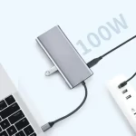 USB C Hub 4K 30Hz Type-C to HDTV Compatible USB 3.0 Adapter 10-in-1 Type-C Hub Docking Station PD 87W USB C Splitter for MacBook - Image 6