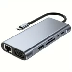 USB C Hub 4K 30Hz Type-C to HDTV Compatible USB 3.0 Adapter 10-in-1 Type-C Hub Docking Station PD 87W USB C Splitter for MacBook - Image 3