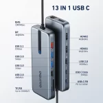 Giissmo USB C Hub 10Gbps USB 3.0 Docking Station Ethernet Multi-Port Adapter 4K 60Hz HDMI-compatible for MacBook Dell HP Laptop - Image 6