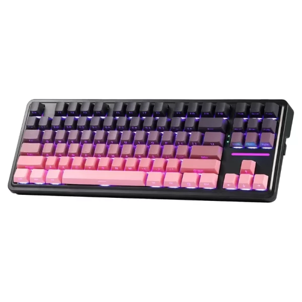 Redragon K728 PRO 80% Wireless Gasket Gaming Keyboard, 3-Mode 87 Keys TKL Mechanical Keyboard w/South-Facing LED & Hot-Swap Sock