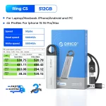 ORICO 1TB External SSD - Ultra-Fast 460MB/s Speed, Hanging Hook Design, Plug & Play, Durable & Portable Durable & Portable C5 - Image 10