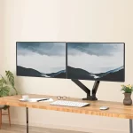 Dual Monitor Mount for 13″–32″ Screens, Adjustable Dual Monitor Stand, With 180° Swivel, Tilt, 360° Rotation for Home Office - Image 4