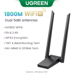 UGREEN WiFi Adapter WiFi6 AX900 AX1800 5G&2.4G Dual Band Dongle for PC Laptop Wifi Antenna USB Ethernet Receiver Network Adapter - Image 8