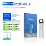 ORICO C10 1TB External SSD Up to 1050MB/S Hanging Hole Design Portable Solid State Drive Storage PSSD for Tablets Laptops C10 - Image 7