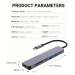 Type C HUB 4K 30Hz USB C To HDTV-compatible PD 100W Adapter For Macbook Air Pro Samsung USB 3.0 HUB Multi Splitter Converter - Image 6